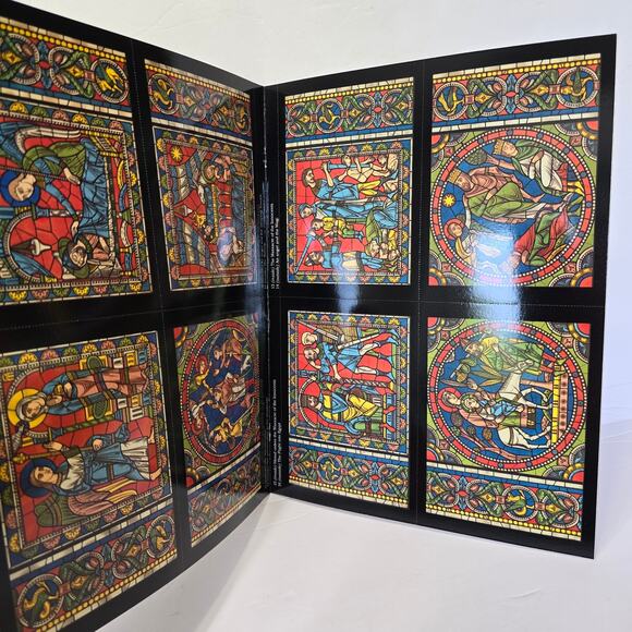 Dover Publications Chartres (24) and Le Mans(22) Stained Glass Windows Postcards - Picture 4 of 11